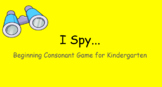 I Spy... Beginning Consonant Game for Kindergarten