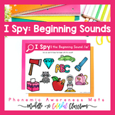 I Spy: Beginning Sounds - Phonemic Awareness Activity - PA