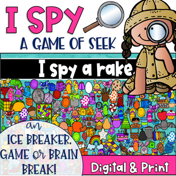 Preview of I Spy Brain Break Games Digital and Powerpoint Versions Set 1