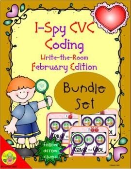 Preview of I-Spy CVC Coding Bundle (February Edition)