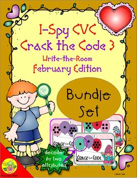 Preview of I-Spy CVC Crack the Code Bundle (February Edition) Set 3
