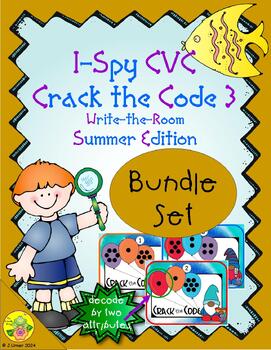 Preview of I-Spy CVC Crack the Code Bundle (Summer Edition) Set 3