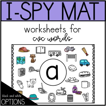 Preview of I Spy CVC Word Mats