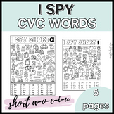 I Spy CVC Words | PHONICS |  I Spy Printable | Phonics Worksheet