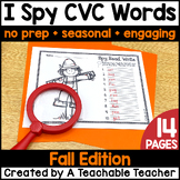 I Spy CVC Words! {Spy, Read, Write} {Fall Edition}