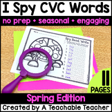 I Spy CVC Words! {Spy, Read, Write} {Spring Edition}