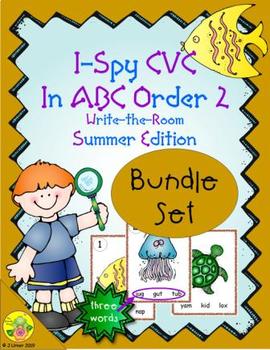 Preview of I-Spy CVC in ABC Order Bundle (Summer Edition) Set 2