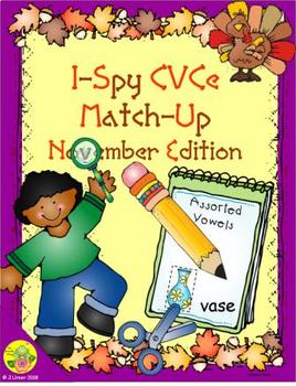 Preview of I-Spy CVCe Match-Up - Assorted Vowels (November Edition)