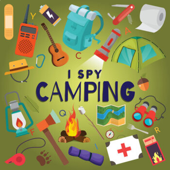 Preview of I Spy Camping: A Fun Guessing Game Picture Book for Kids Ages 2-5