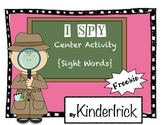 I Spy Center Activity {Sight Word Freebie}