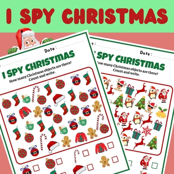 I Spy Christmas - Christmas Activities Kindergarten by ABC Kids Academy