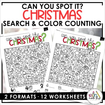 Preview of I Spy Christmas Search and Find Early Finishers Activity