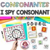 I Spy Consonant Sounds (S-D-V-R-LL) Phonics Game Board. Co