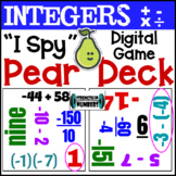 "I Spy" DIGITAL Integer Operations Pear Deck/Google Slides