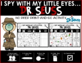 I Spy DR. SEUSS DAY Hidden Picture Puzzle - Read, Trace, F