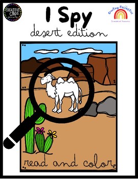 Preview of I Spy Desert Edition Habitat Read and Color Book