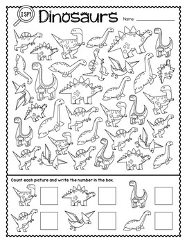 I Spy Dinosaurs by Teacher Publishing Corner | TPT