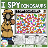 I Spy Dinosaurs Counting, Coloring, Tally and Graphing Activities
