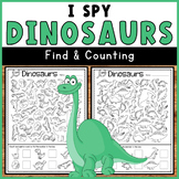 I Spy Dinosaurs - Finding and Counting Activity Worksheet