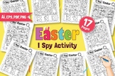 I Spy Easter Activity Book for Kids Coloring Sheets Printable