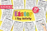 I Spy Easter Activity For Kids, Printable Activity pages