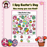 I Spy Easter game- Counting and Addition skill , How many?
