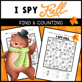 I Spy Fall - Finding and Counting Activity Worksheet I Autumn