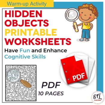 Preview of I Spy  (Find The Hidden Object) - Hidden Objects Game Printable Worksheets