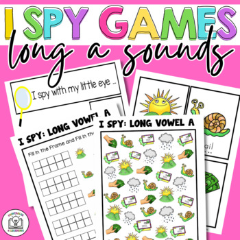 I Spy Game: Long A Vowel Sounds by Printables 4 Learning | TPT