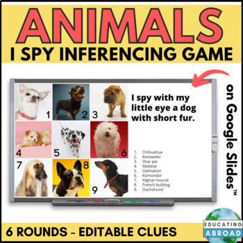 Preview of I Spy Game to Improve Listening Comprehension and Boost Kids' Language Skills