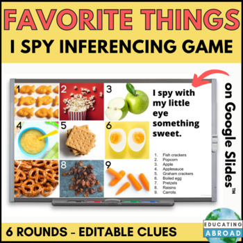 Preview of I Spy Game to Practice Making Predictions and Articulation | A Fun Language Game