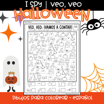Preview of I Spy | Halloween | Veo veo | Spanish