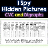 I Spy Hidden Pictures CVC Words and Digraphs