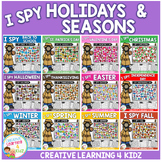 I Spy Holidays & Seasons Counting, Coloring, Tally and Gra
