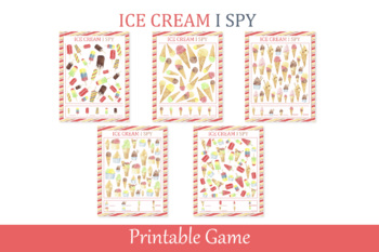 i spy ice cream printable summer game for kids by eazzy learning