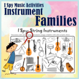 Instrument Families I Spy Music Activities  | Print and Digital