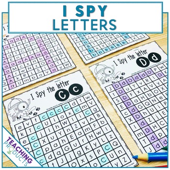letter recognition activity and worksheets i spy letters by teaching products
