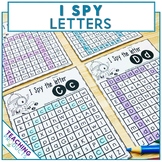 Letter Recognition Activity and Worksheets I Spy Letters