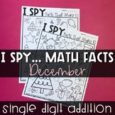 I Spy Math Fact Worksheets - December