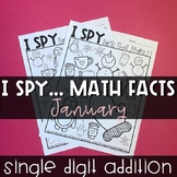I Spy Math Fact Worksheets - January