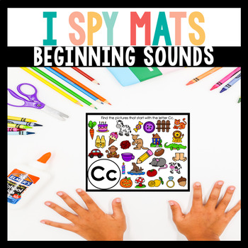 I Spy Mats | Beginning Sounds by Guide Inspire Grow | TPT