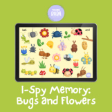 I-Spy Memory Activity: Bugs and Flowers (Boom Cards™️)