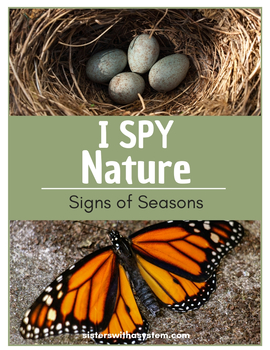 Preview of I Spy Nature Cards: Signs of Seasons