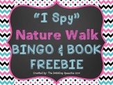 "I Spy" Nature Walk BINGO & Book FREEBIE