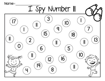 i spy number 0 30 recognition worksheet math bundle by missmissg