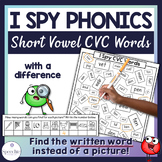 I Spy Phonics Short Vowel CVC Words