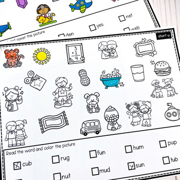 I Spy Phonics Worksheets Bundle Kindergarten Reading Activities | TPT