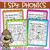 I Spy: Phonics Worksheets with Digital Resource | Google Slides