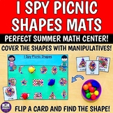I Spy Picnic Shapes Mat - Preschool Kinder Find and Cover 