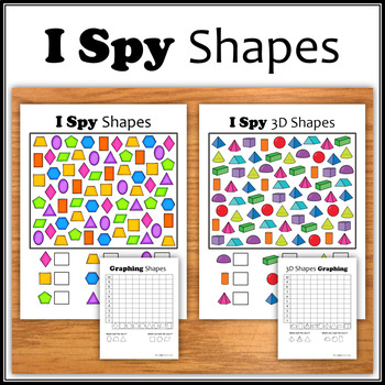 Preview of I Spy Shapes - 2D & 3D Shapes!